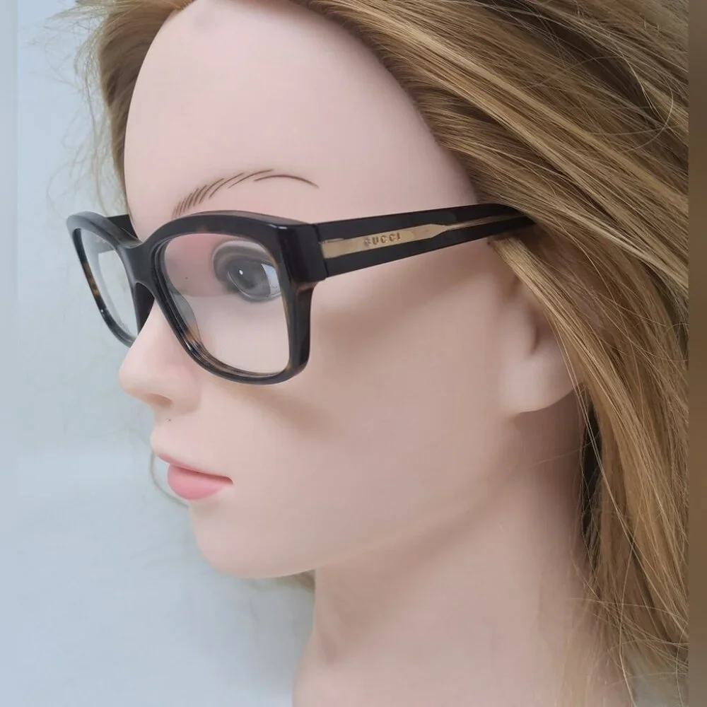 NWT Gucci Women's Eyeglasses Glasses Frames Dark Havana Italy GG 3205  53-16-140